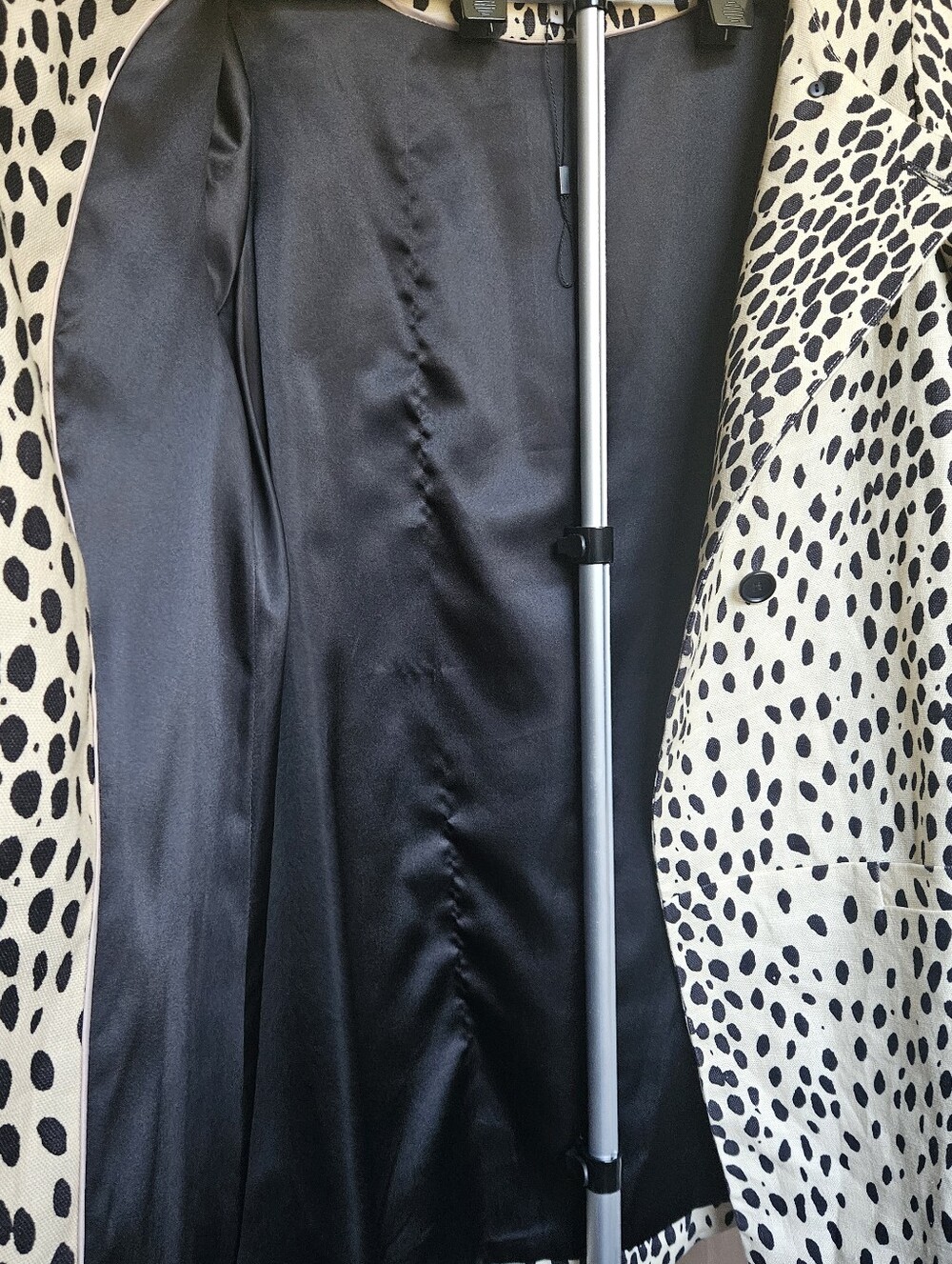 Emerson Fry Linen Leopard Print London Coat Size 8 - Picture 9 of 11